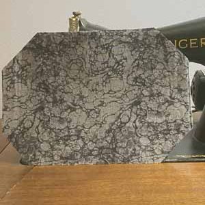 Black and Gray Marble Mask