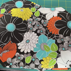 Bold Flowers on Black